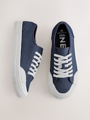 Navy Forever Comfort® Canvas Baseball Trainers - Image 2 of 5