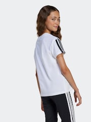 adidas White/Black Essentials Kids T-Shirt - Image 5 of 5