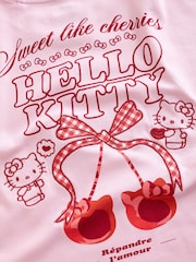 Pink Hello Kitty Official Licensed Crew Neck T-Shirt - Image 4 of 4