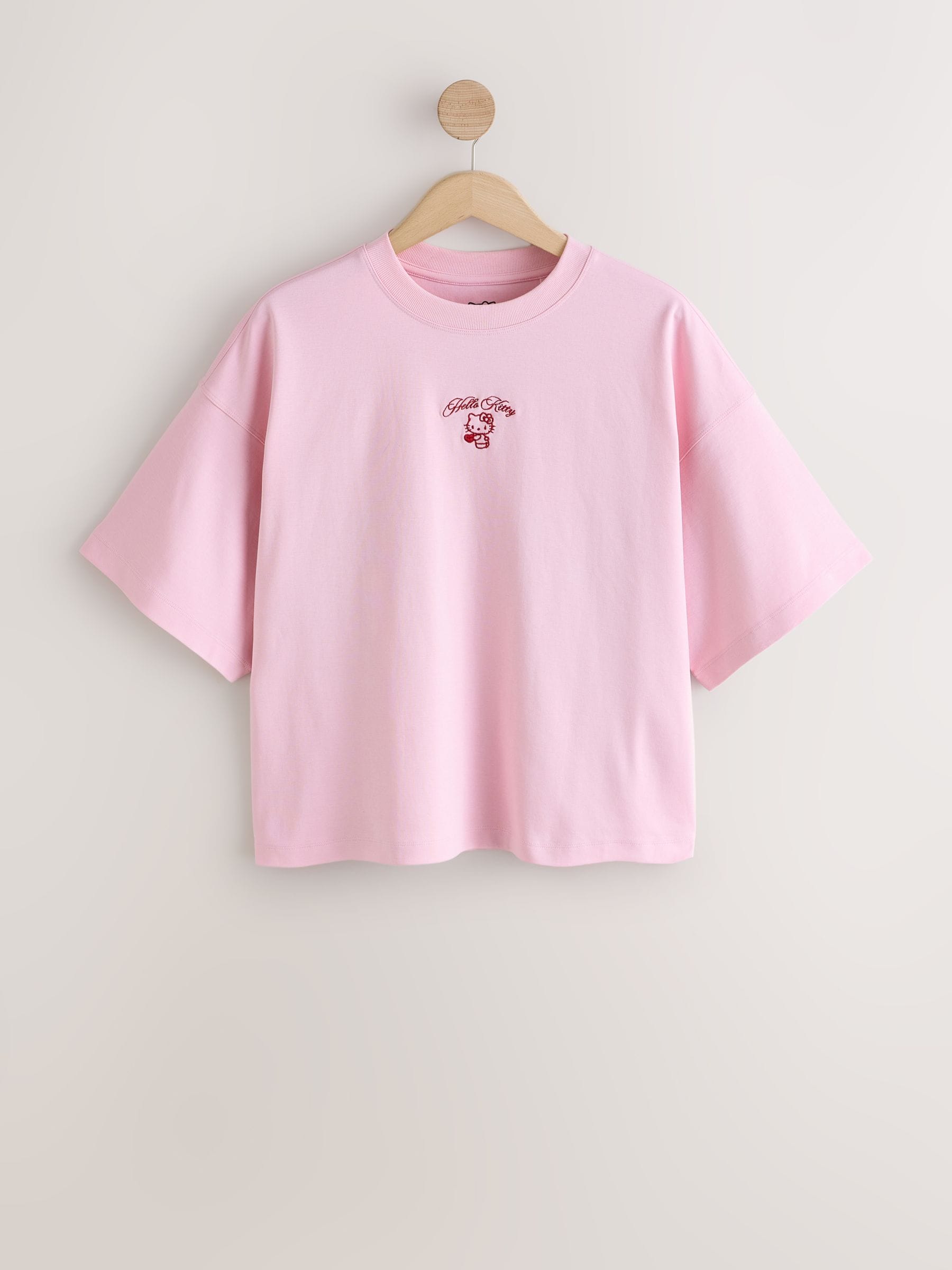 Buy Pink Hello Kitty Official Licensed Crew Neck T-Shirt from Next USA