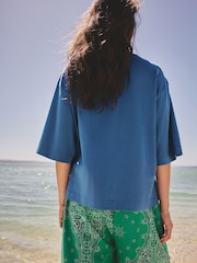 Bright Blue Fanta Graphic Crew Neck T-Shirt - Image 4 of 8