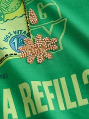 Green Graphic Short Sleeve Crew Neck T-Shirt - Image 4 of 4