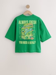 Grün - T-Shirt mit Rundhalsausschnitt und Grafik - Bild 7 von 9