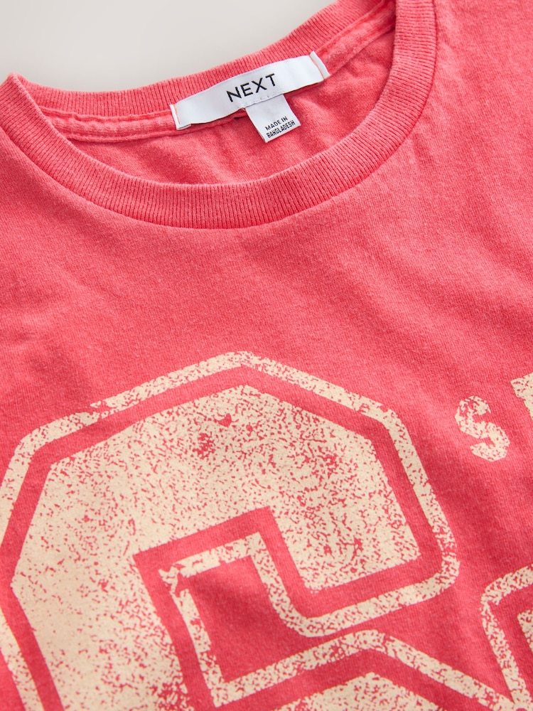 Red Graphic 67 Short Sleeve Crew Neck T-Shirt - Image 3 of 3
