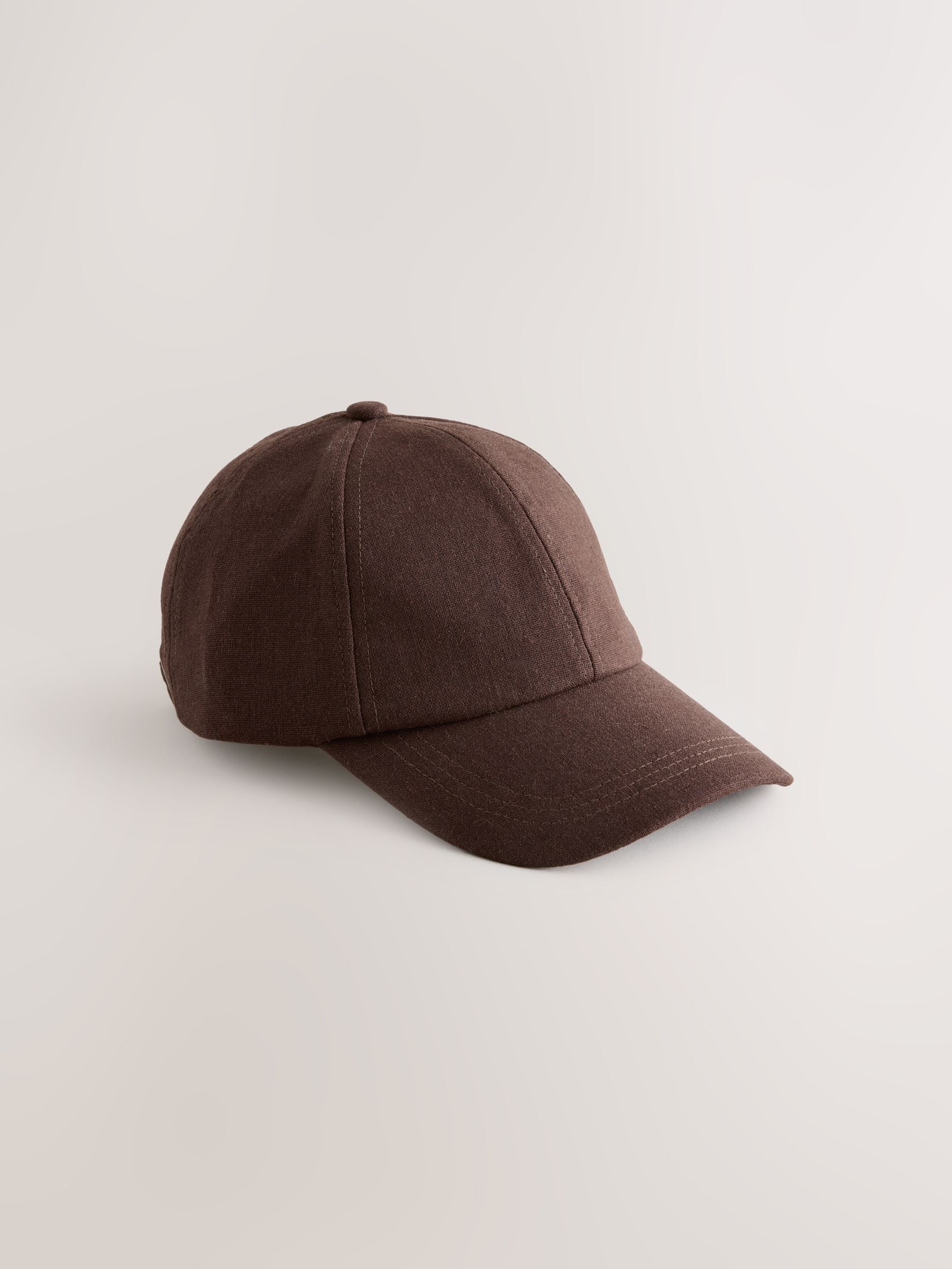 Buy Chocolate Brown Linen Cap from the Next UK online shop