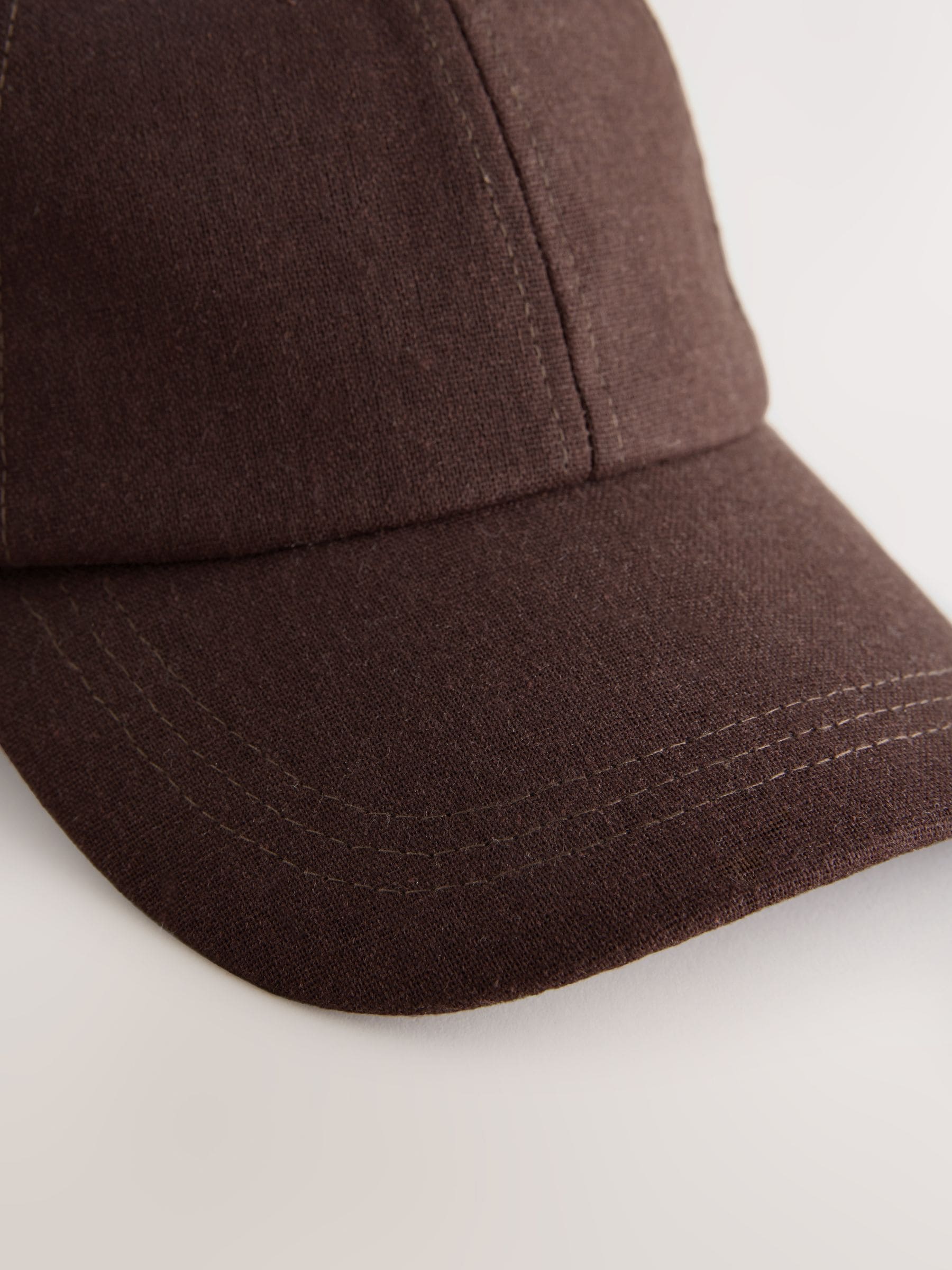 Buy Chocolate Brown Linen Cap from the Next UK online shop