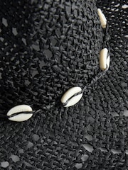 Black Western Shell Detail Hat - Image 2 of 3