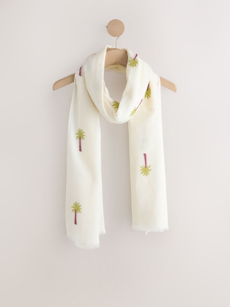 Jacquard Palm - وشاح خفيف الوزن - Image 1 of 3