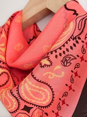 Pink Bandana-Print - Quadratischer Schal - Bild 3 von 6