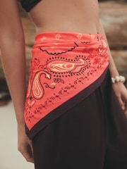 Pink Bandana-Print - Quadratischer Schal - Bild 6 von 6