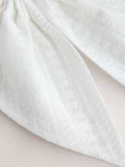 White Broderie Headband - Image 5 of 5
