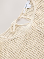 Neutral Shell Pattern Overhead Poncho - Image 2 of 3