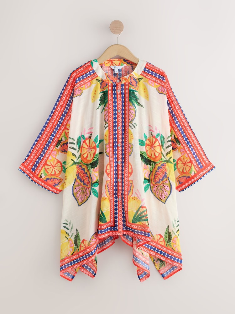 Fruit Printed Overhead Shirt Cover-Up - Image 1 of 7