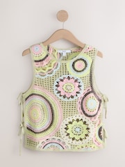 Multicolour Crochet Tank Top - Image 5 of 7