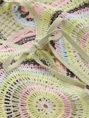 Multicolour Crochet Tank Top - Image 6 of 7