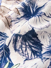 Parrot Print - Tie Front Lightweight Jacket - 8ичинен 7 сүрөт