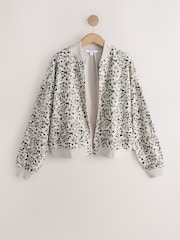 Monochrome Beaded Bomber Jacket - Image 6 of 8