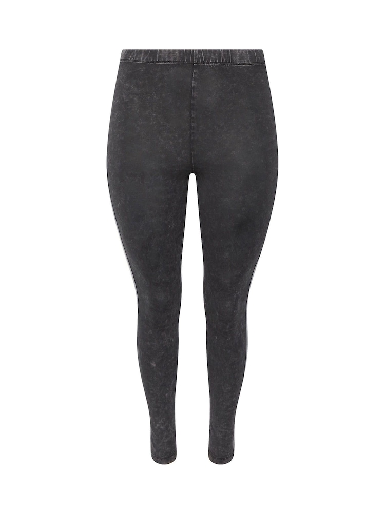 Yours Curve Black Side Stripe Leggings - Image 5 of 5