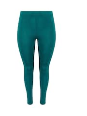 Yours Curve Green Side Stripe Leggings - Image 4 of 5