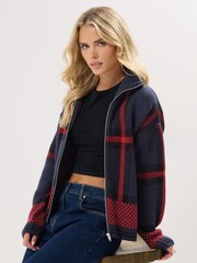 PixieGirl Petite Zip Thru Cardigan - Imagem 1 de 5
