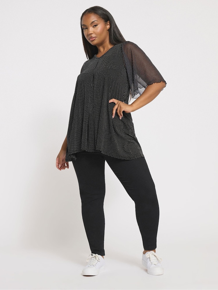 Blusa Yours Curve com manga de malha - Imagem 2 de 5