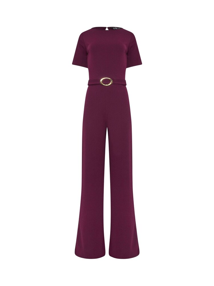 Long Tall Sally Purple Belted Jumpsuit - Image 5 of 5