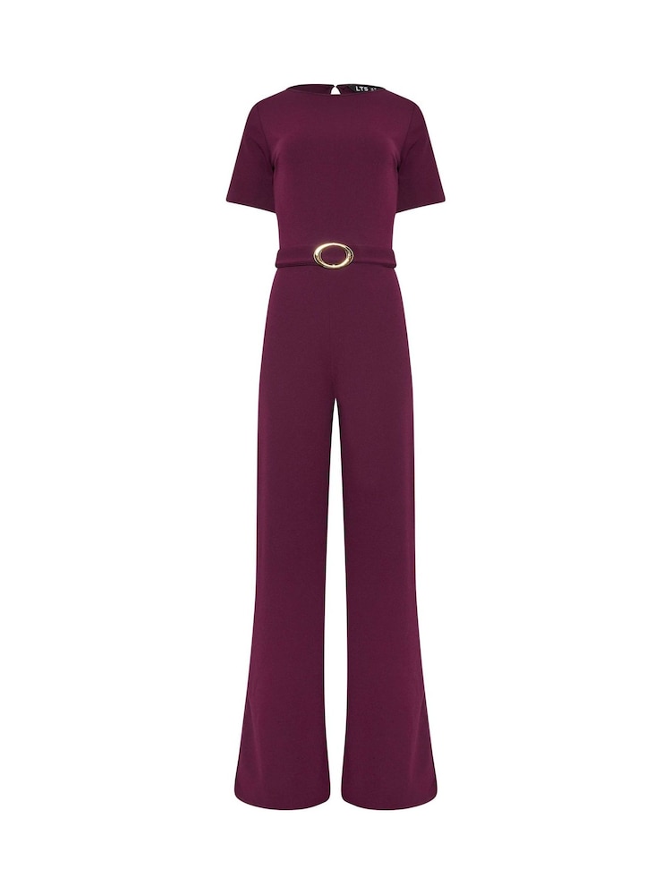 Long Tall Sally Purple Belted Jumpsuit - Image 5 of 5 Long Tall Sally Purple Belted Jumpsuit - Image 5 of 5