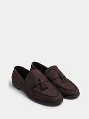 Long Tall Sally Brown Micro Tassle Loafers - Image 2 of 4