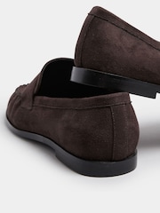 Long Tall Sally Brown Micro Tassle Loafers - Image 3 of 4