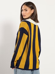 PixieGirl Petite Blue Vertical Stripe Seville Jumper - Image 3 of 5