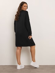 Yours Curve Black Sweatshirt Dress - Image 3 of 5