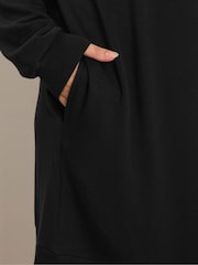 Yours Curve Black Sweatshirt Dress - Image 4 of 5