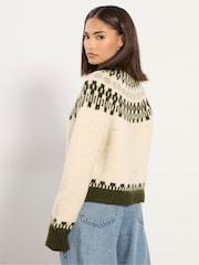 PixieGirl Petite Natural Fairisle Jumper - Image 4 of 6