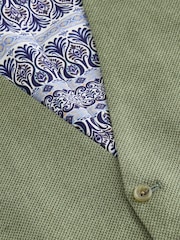 Verde - Textured Linen Blend Waistcoat - Imagen 7 de 8