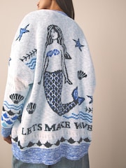 نیلا - Mermaid Pattern Cardigan - تصویر 4 از 8