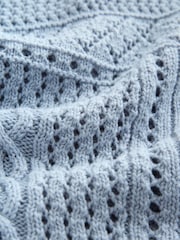 Blau - Tanktop-Überwurf mit Muschelmuster - Bild 8 von 9