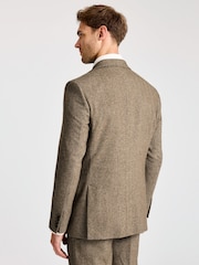 MOSS Tailored Fit Gold Herringbone Tweed Jacket - Image 2 of 4