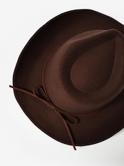 Mint Velvet Brown Cowboy Hat - Image 4 of 5