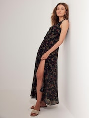 Mint Velvet Red Rose Print Midi Dress - Image 7 of 8