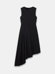 Mint Velvet Black Asymmetric Midi Dress - Image 6 of 7