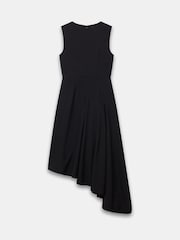Mint Velvet Black Asymmetric Midi Dress - Image 7 of 7