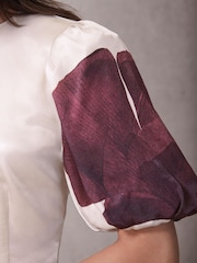 Mint Velvet Red Floral Print Blouse - Image 3 of 7