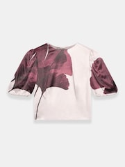 Mint Velvet Red Floral Print Blouse - Image 6 of 7