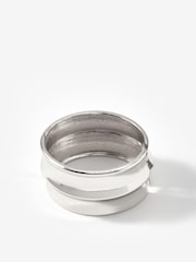 Mint Velvet Silver Tone Statement Cuff Bracelet - Image 2 of 3