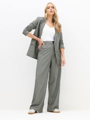 Long Tall Sally Grey Pinstripe Trousers - Image 1 of 3