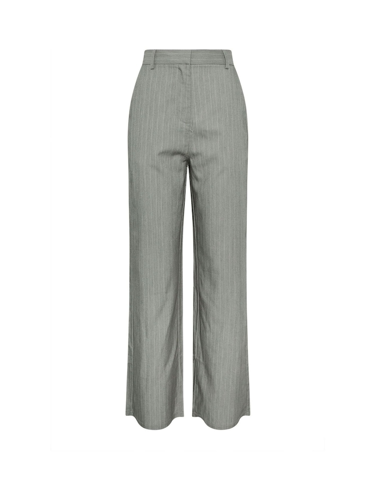 Long Tall Sally Grey Pinstripe Trousers - Image 3 of 3