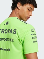 adidas Green Mercedes AMG Petronas Formula One Team Set Up Jersey - Image 4 of 6