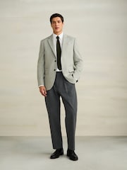 Sage Green Regular Fit Smart Textured Blazer - Image 4 of 8