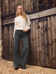 Long Tall Sally Grey Wide Leg Jeans - Image 2 of 5