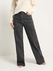 Long Tall Sally Grey Wide Leg Jeans - Image 5 of 5